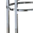 thumbnail image 3 of 23 Inch Round Faux Marble Top End Table, White and Chrome- Saltoro Sherpi, 3 of 5