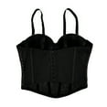 thumbnail image 3 of HOMBOM Summer Crop Tank Tops for Women Camisole Sequin Sleeveless Black Loose Fit Ladies Bustier Corset Top, 3 of 3