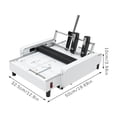 thumbnail image 5 of PEAKORAA3 Booklet Folding Binding Machine Paper Stapling Making Book Stapler Office 60W, 5 of 23