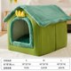 thumbnail image 1 of Winter Pet Cat Bed Foldable Dog House Dog Villa Sleep Kennel Removable Nest Warm Enclosed Cave Sofa Pet Supply лежанка ShopWise Round, 1 of 17