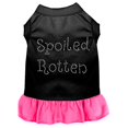 thumbnail image 1 of Spoiled Rotten Rhinestone Dress Black With Bright Pink Xl (16), 1 of 1