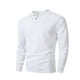 thumbnail image 1 of pstuiky Camisas casuales de manga larga para hombre, Blusas y camisas de manga larga con cuello en V y colores lisos para hombre top de hombre xxl, 1 of 7