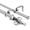 Brushed Steel, variant on Urbanest Adjustable Double Curtain Rod Set Portia Manhattan Finials – 1″ Front & 5/8″ Back Rod With Brushed Steel Rod, 28–48 Inches