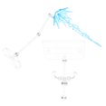 thumbnail image 1 of Raindrops 1 Set Action Figure Wooden Holder Plastic Blue For Figures For Display Enhancement Home Decor, 1 of 7