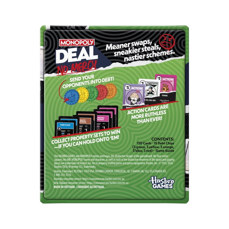 Monopoly Deal No Mercy Card Game, Ages 8+ photo 5