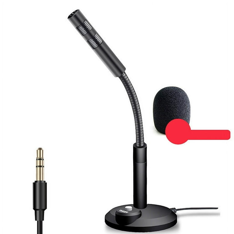 USB Computer Microphone with Mute Button, Plug&Play Condenser