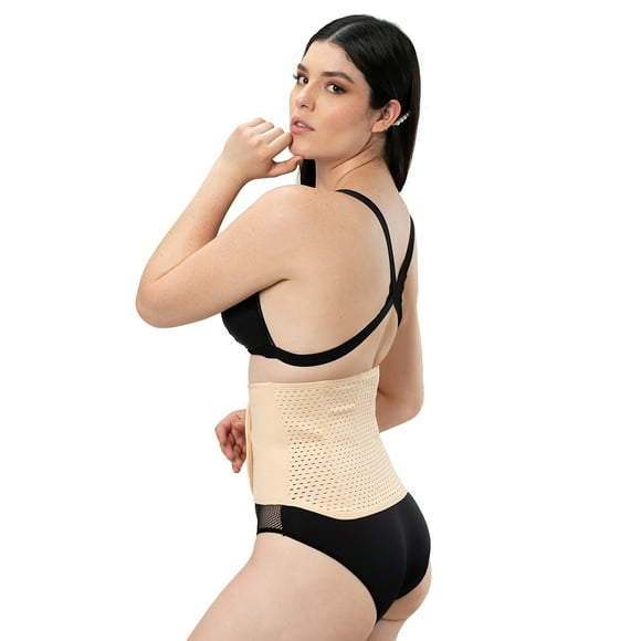 Faja Moldeadora Adda Lingerie Modelo PP-Contact, Faja pos-parto, Color beige y negro