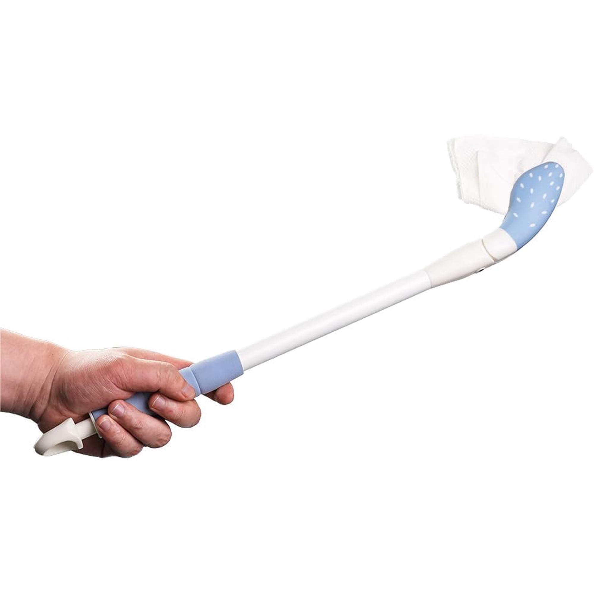 Toilet Wiping Aid, 18 Inch Extended Reach Comfort Tool, Self Assist Tissue Holder for Limited Mobility, Seniors