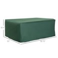 thumbnail image 3 of Outsunny Patio Furniture Set Cover Waterproof Garden Outdoor Rattan Wicker UV Rain Protector (Dark Green, 83”x55”), 3 of 10