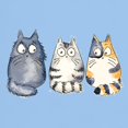 thumbnail image 3 of CafePress - Three 3 Cats Light T Shirt - Men's Classic Graphic T-Shirt, 3 of 4