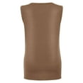 thumbnail image 7 of QUINDOS Tank Tops for Women Plus Size Summer Exercise Khaki Fashion Casual Sleeveless Round Neck Ladies Tops Blouses Vest Tank Womens Camisoles, 7 of 7