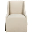 thumbnail image 2 of Safavieh Aberdore Modern Wood and Fabric Dining Arm Chairs, Sand, 2 of 6