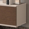 thumbnail image 3 of Atelier Mobili Floating TV Stand 70 Inch - Wall Mounted Entertainment Center with Storage - Modern TV Stand-Color:Cotton/Wood, 3 of 6