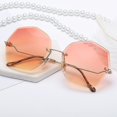 thumbnail image 3 of Unisex Square Classic Cat Eye Sunglasses Cateye Sunglasses Y982, 3 of 5