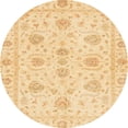 thumbnail image 1 of Ahgly Company Indoor Round Abstract Orange Oriental Area Rugs, 8' Round, 1 of 6