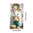 thumbnail image 3 of Easter Holiday Door Curtain, 35x72 Inch Door Cover Decor, Spring Wall Hanging Ornament, Festival Door Decor for Home Front Door Wall Easter Party, 3 of 6