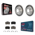 thumbnail image 1 of Transit Auto Rear Coated Disc Brake Rotors and Ceramic Pads Kit for Car Audi A4 Quattro with 245mm Diameter Rotor KGC-101671, 1 of 11