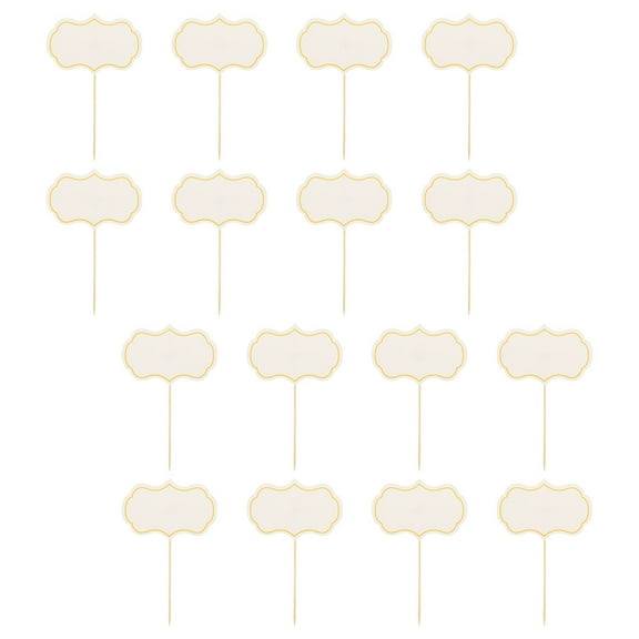 WHAMVOX 16 PCS Charcuterie Boards Accessories Buffet Signs for Food White