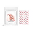 thumbnail image 1 of Dvkptbk nail stickers Nail Stickers Solid Color French Gradient Nail Stickers Back Adhesive, 1 of 2