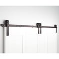 thumbnail image 1 of Juego de herrajes para puerta de granero Stone Harbor, 183 cm, negro mate, 1 of 1