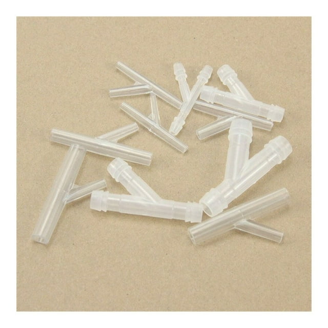 20 Pcs Hypotenuse Y Tee Plastique Diamètre Réduit Diamètre Égal Tee Pagode Aquarium Adaptateur de Réservoir de Poissons Tuyau de Pompe à Air Raccord Pagode, Facile à Utiliser
