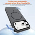 thumbnail image 6 of Magnetic Case for iPhone 17 Pro (6.3"),Compatible with MagSafe,Heavy-Duty Shockproof, Matte Anti-Fingerprint Micro-Sandblasted Hybrid Phone Cover,Black,For iPhone 17 Pro, 6 of 9