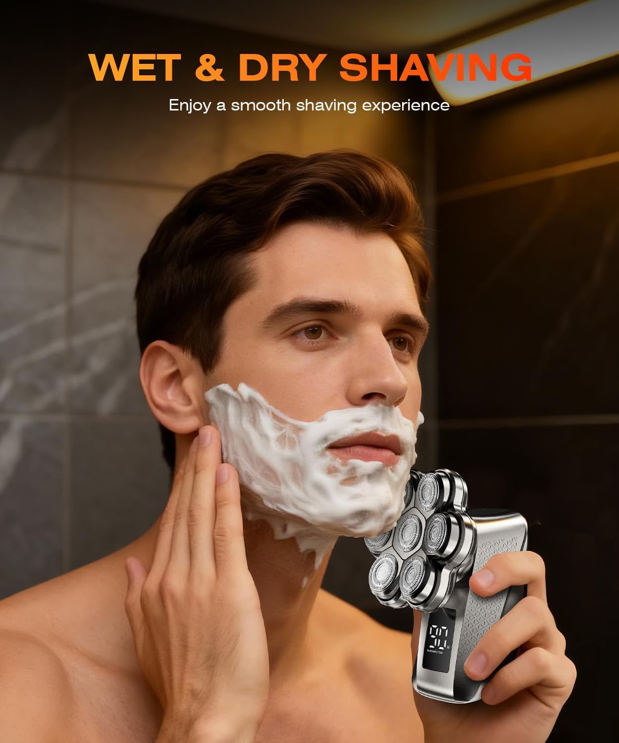Obacre 7D Bald Head Shaver with 5-in-1 Grooming Kit photo 7