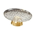 thumbnail image 5 of Kuntesetty Pedestal Fruit Bowl Decorative Bowl Multipurpose Aesthetic Display Stand Storage White and Gold, 5 of 9