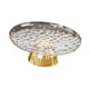 thumbnail image 5 of Frutero redondo con base, ideal para decorar mesa, cocina, encimera u oficina. Blanco y dorado, 5 of 9