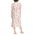 thumbnail image 2 of Endless Rose womens  Floral Linen-Blend Midi Dress, l, White, 2 of 3