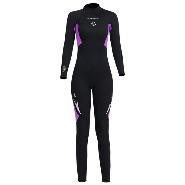 Btafrte Trajes Neopreno 3 Mm Trajes Buceo para Mujeres para Acuáticos (Púrpura XL)