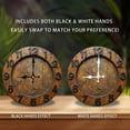thumbnail image 2 of Rustic Vintage Wall Clock Handmade Decorative Home Decor 10-Inch Silent Wooden Wall Clock, Battery Operated (AA Batteries Not Included), Artistic Home Decor, 2 of 7