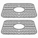 thumbnail image 1 of 2 Pzas de Tapete Protector de Fregadero Antideslizante para Fregadero de Cocina, Tapete Flexible de Silicona con Agujero de Drenaje, Apto para Lavavajillas, para Vajilla de Cocina y Platos, 1 of 11