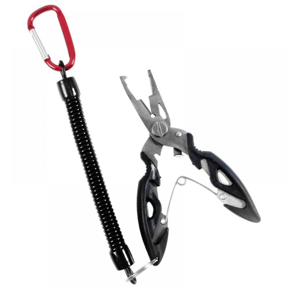 5x Folding Fishing Scissors Stainless Steel Fold Away Line Cutter Braid Lanyard 
