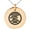 Rose, variant on Stainless Steel Three-Tiered Pine Kamon Crest Engraved Small Medallion Circle Charm Pendant Necklace