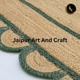 thumbnail image 5 of Jaipur Art And Craft Rectangle Scallop Hand Braided Jute Area Rug for Entryway (8x10 Sq ft), 5 of 5