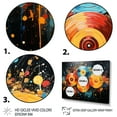 thumbnail image 3 of Designart "Retro Groove of Vinyl Records I" Music Metal Wall Art Set, 3 of 5