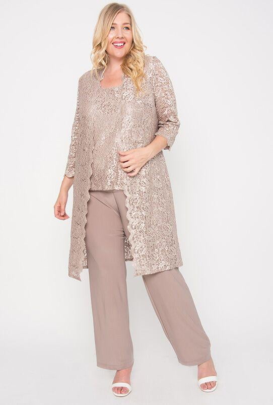 plus size mother of the bride pant suit