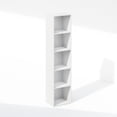 thumbnail image 2 of Furinno Reed 5-Tier Open Shelf Multipurpose Closet & Clothing Storage, Storage Organizer, White, 2 of 6