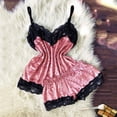 thumbnail image 6 of Gunia Pajamas For Women Set Silk Pajamas Set Satin Camisole V Neck Top And Shorts Pajamas Set Sleepwear Pjs S-3Xl, 6 of 8