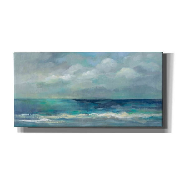 Epic Graffiti 'Clouds and Sea' by Silvia Vassileva, Canvas Wall Art, 60"x30"