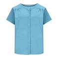 thumbnail image 7 of ClodeEU Women's Round Neck Short Sleeve Blouses,Casual Loose Fit Shirts for Summer ,Women's Plus XXL, 7 of 7