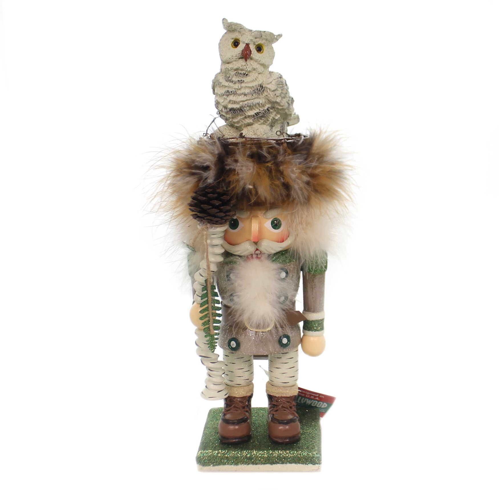 Kurt Adler 15Inch Hollywood™ Woodsman Nutcracker with White Owl