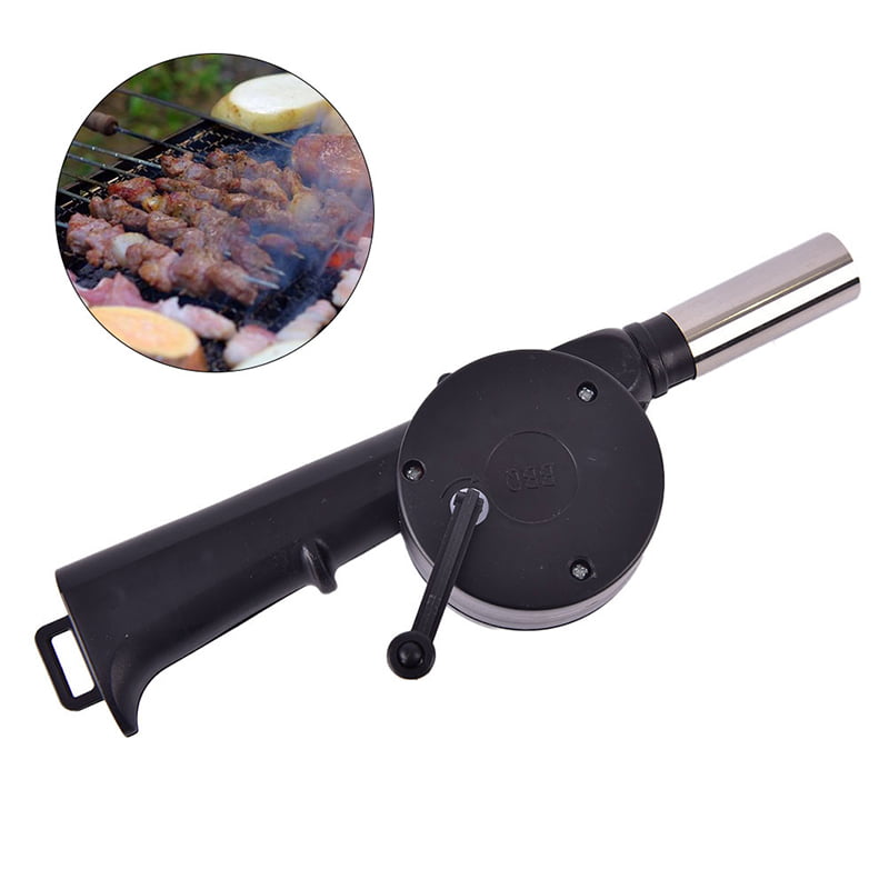 Portable Electric Barbecue BBQ Fan Air Blower Fire Bellows Camping Cooking 