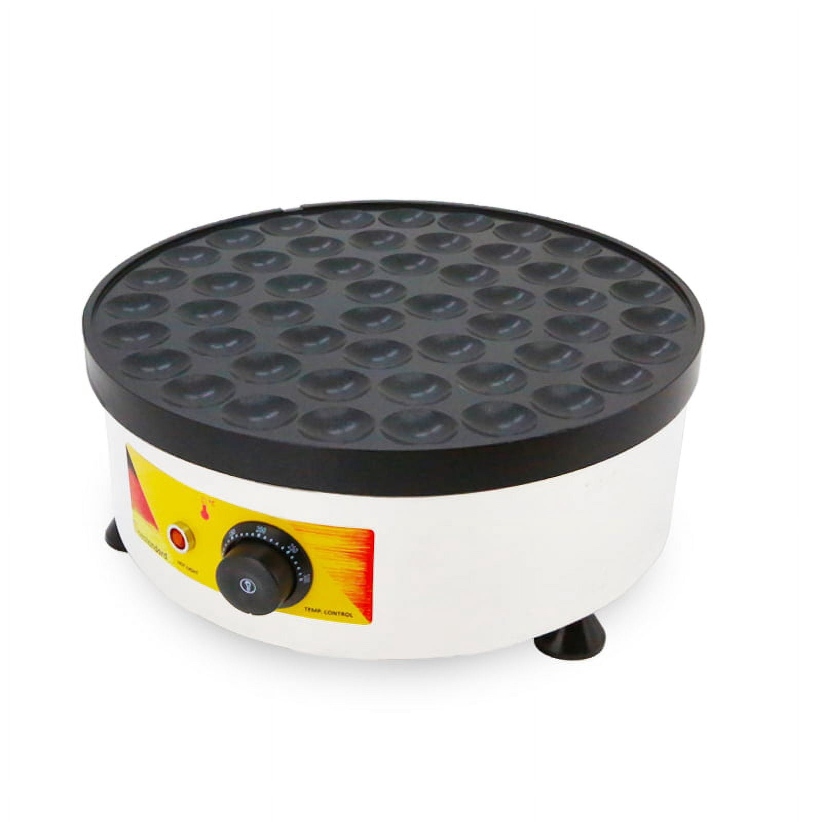 TECHTONGDA Electric Mini Muffin Waffle Machine Round Pancake Crepe Maker Nonstick 52PCS