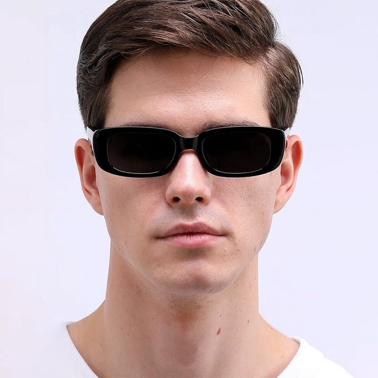 90s Vintage Style Shades Retro Rectangle Sunglasses - Small  display picture 1