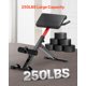 thumbnail image 3 of VEVOR Banco de hiperextensión de espalda con silla romana ajustable y plegable para gimnasio en casa, 3 of 7