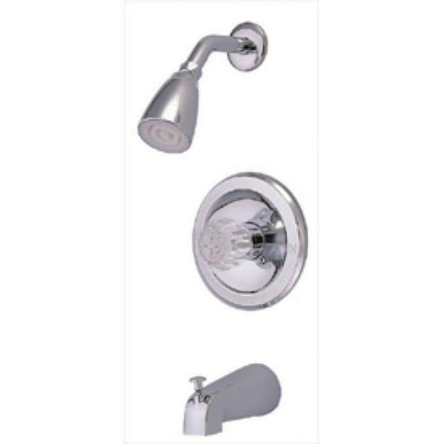Single Acrylic Handle Tub & Shower Faucet, Chrome