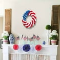 thumbnail image 6 of TOPRenddon Patriotic Independence Day Wreath – American Flag Front Door Decor for 4th of July, Outdoor/Indoor Rustic Plywood Wreath, 6 of 6