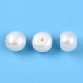 thumbnail image 4 of 33Pair Grade 3A Natural Cultured Freshwater Pearl Beads Half Drilled Half Round Beads Creamy White 8~8.5x5.5~6mm Hole: 1mm, 4 of 4